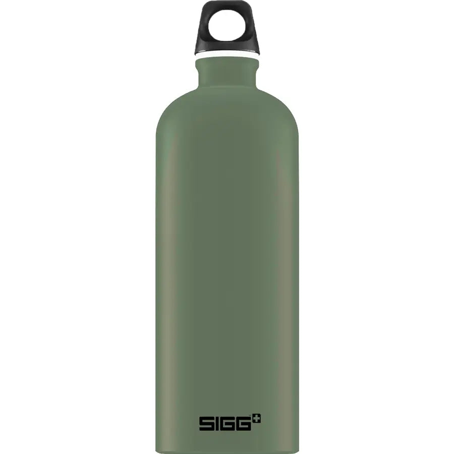 Classic SIGG Traveller Water Bottle - Aluminium Cutlery SIGG 1l Traveller Leaf Green