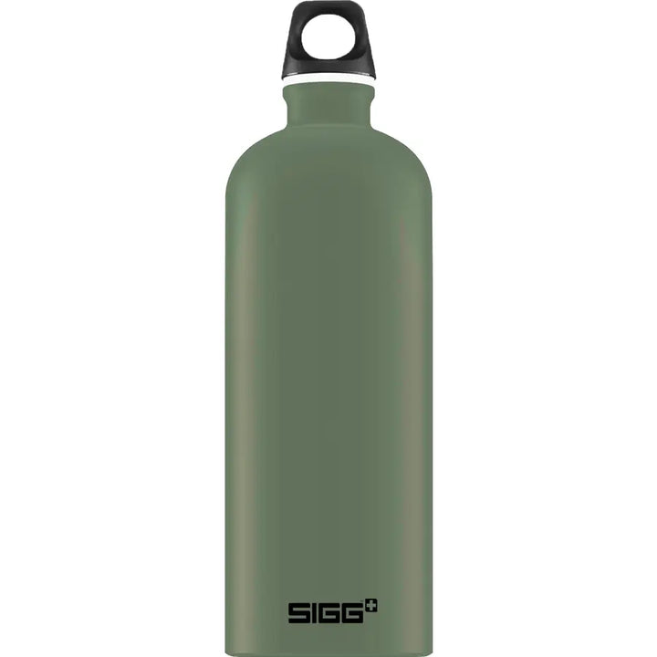 Classic SIGG Traveller Water Bottle - Aluminium Cutlery SIGG 1l Traveller Leaf Green