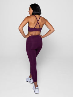 Girlfriend Collective W's Compressive Legging - Normal - Made From Recycled Plastic Bottles Plum Pants