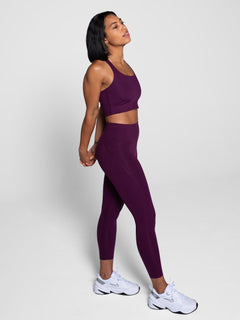 Girlfriend Collective W's Compressive Legging - Normal - Made From Recycled Plastic Bottles Plum Pants