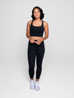 Girlfriend Collective W's Compressive Legging - Normal - Made From Recycled Plastic Bottles Black Pants