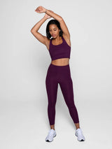 Girlfriend Collective W's Compressive Leggings - Normal - Made From Recycled Plastic Bottles Plum Pants