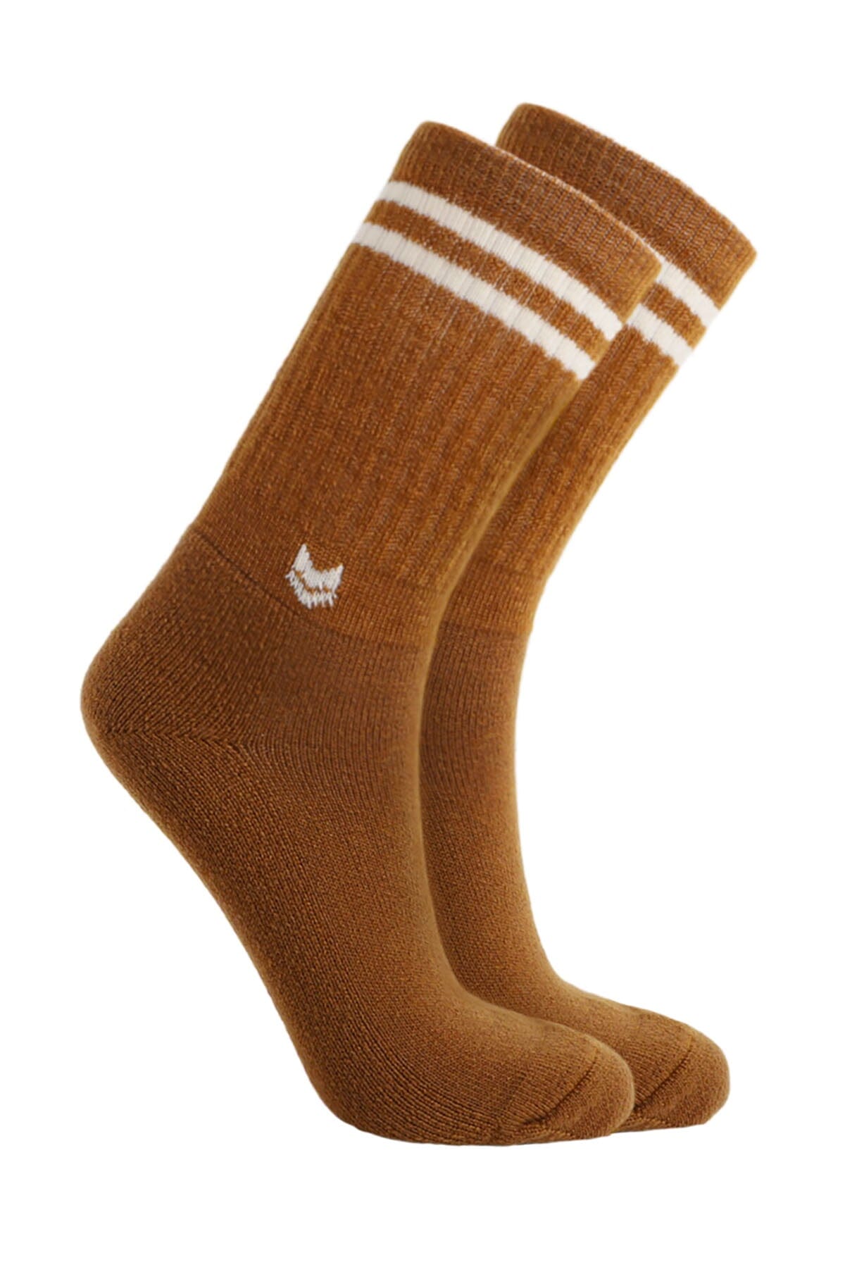 VAI-KØ Crew Sock - Merino Wool Amber Brown Socks