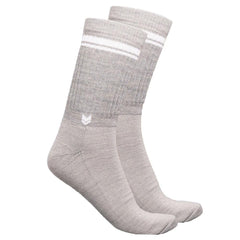 VAI-KØ Crew Sock - Merino Wool Light Grey Socks