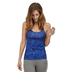 Patagonia Cross Beta Tank Top - Recycled Polyester Mississippi Delta: Cobalt Blue Shirt