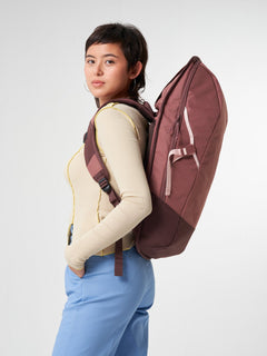 Aevor Daypack Backpack - Made from Recycled PET-bottles Raw Ruby Bags