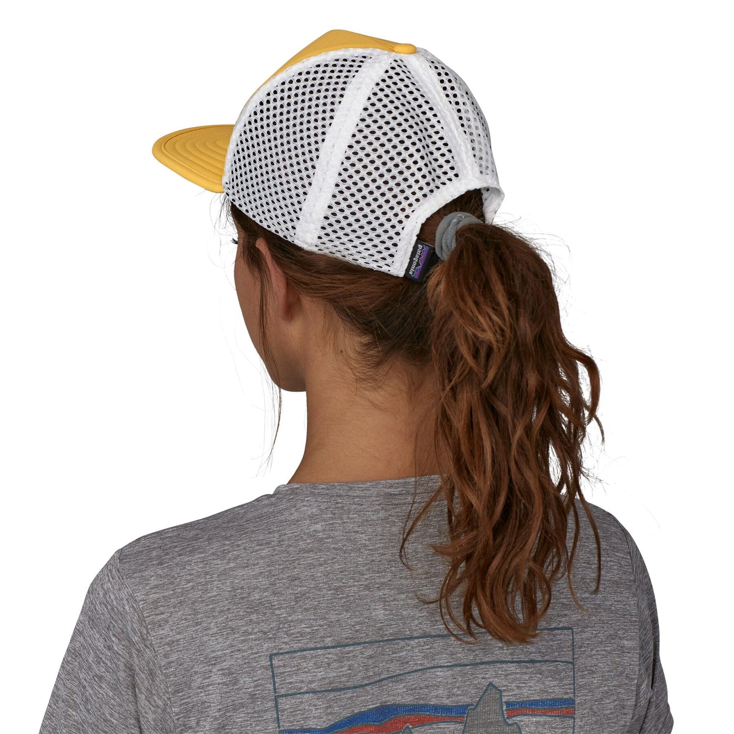 Patagonia Duckbill Trucker Hat - Recycled Nylon Tree Trotter: Surfboard Yellow Headwear
