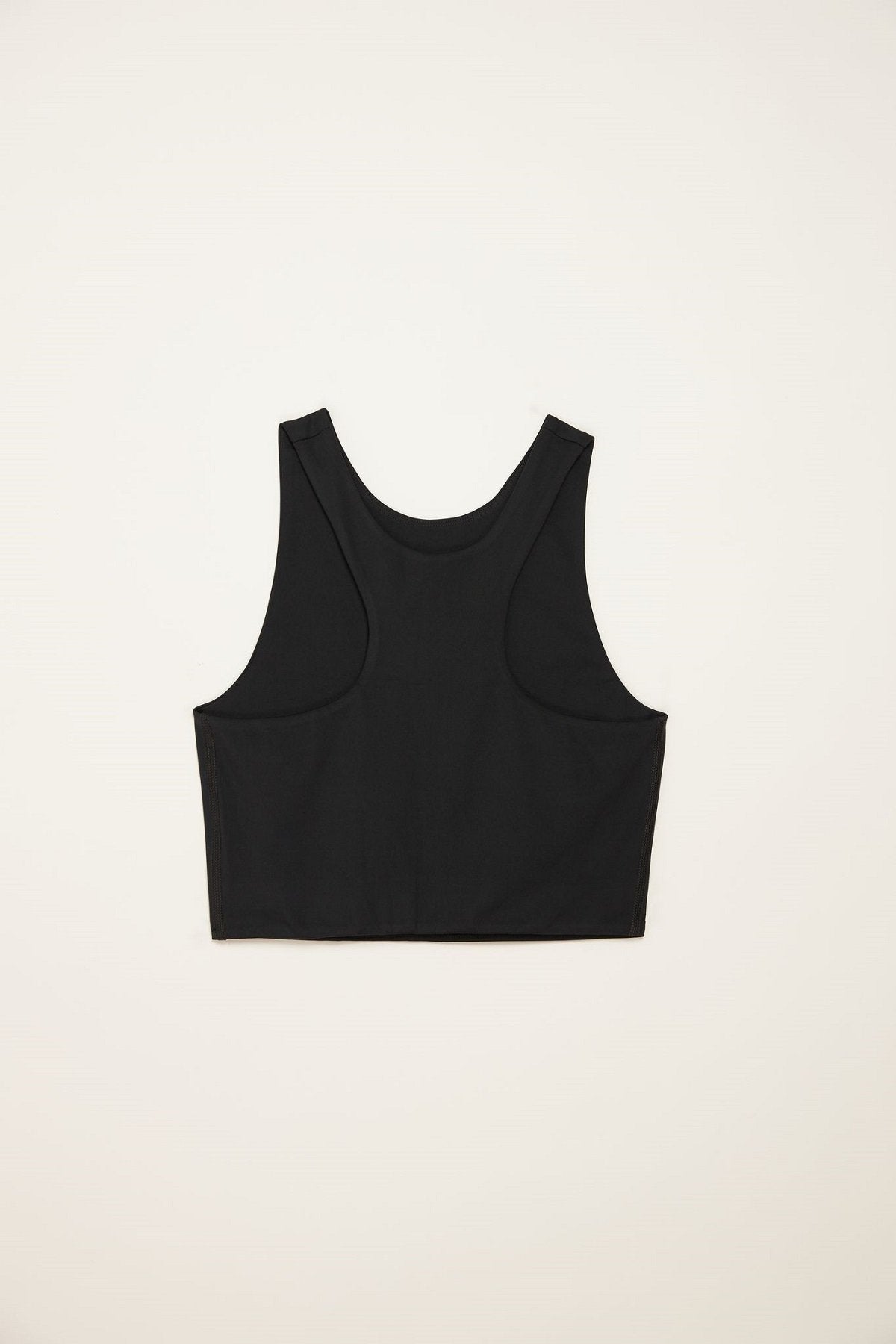 Girlfriend Collective Dylan Crop Tank Bra - Made from Recycled Plastic Bottles Black Underwear