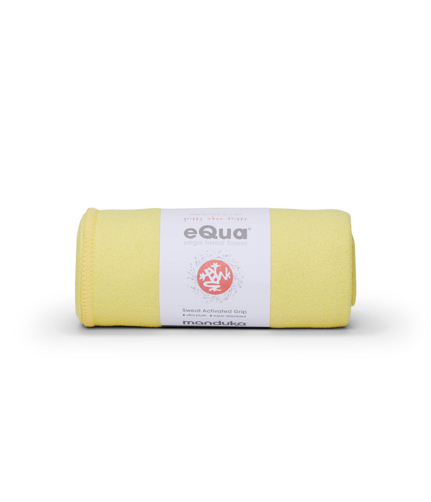 Manduka eQua® Hand Yoga Towel - Recycled PET Lemon Yoga equipment