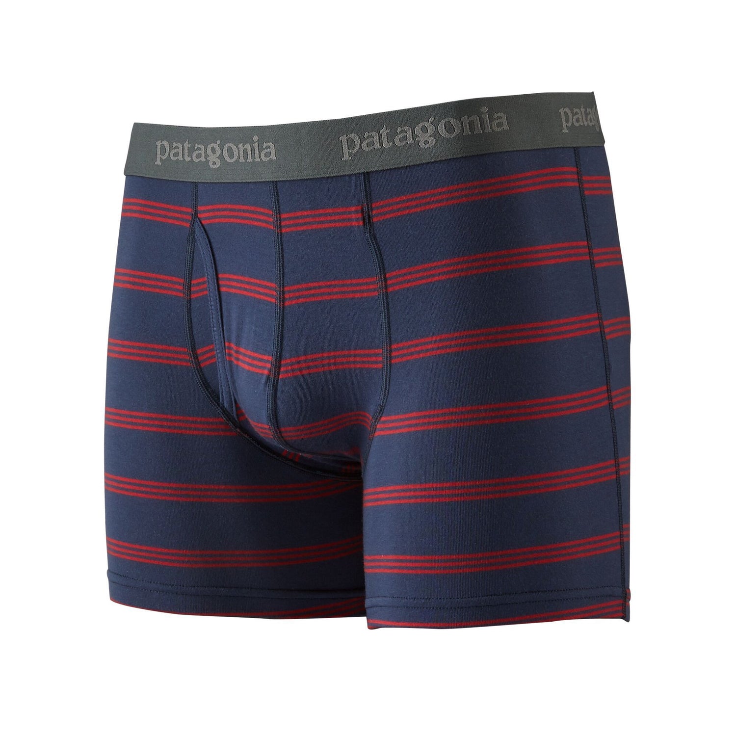Patagonia M's Essential Boxer Briefs - From Wood-based TENCEL Pier Stripe: New Navy XL 3