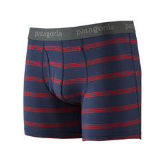 Patagonia M's Essential Boxer Briefs - From Wood-based TENCEL Pier Stripe: New Navy XL 3" Underwear