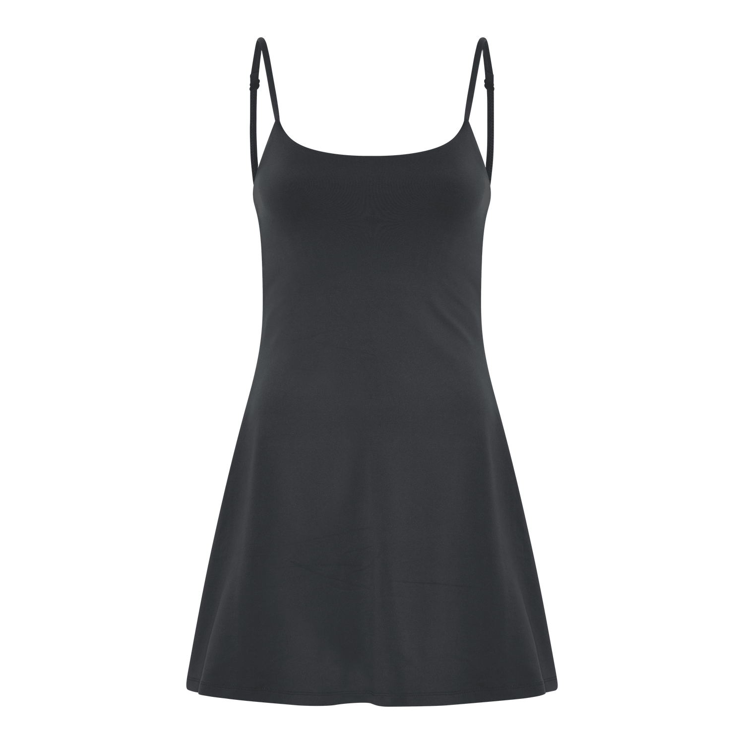 Girlfriend Collective Float Juliet Strappy Dress - Recycled Polyester Black Dress