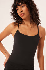 Girlfriend Collective Float Willa Tank Top - Recycled Polyester Black Shirt