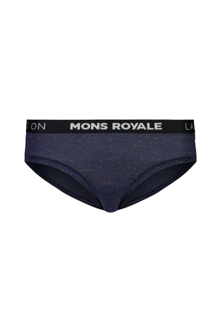 Mons Royale Folo Brief - Merino wool Midnight Terrazzo Underwear