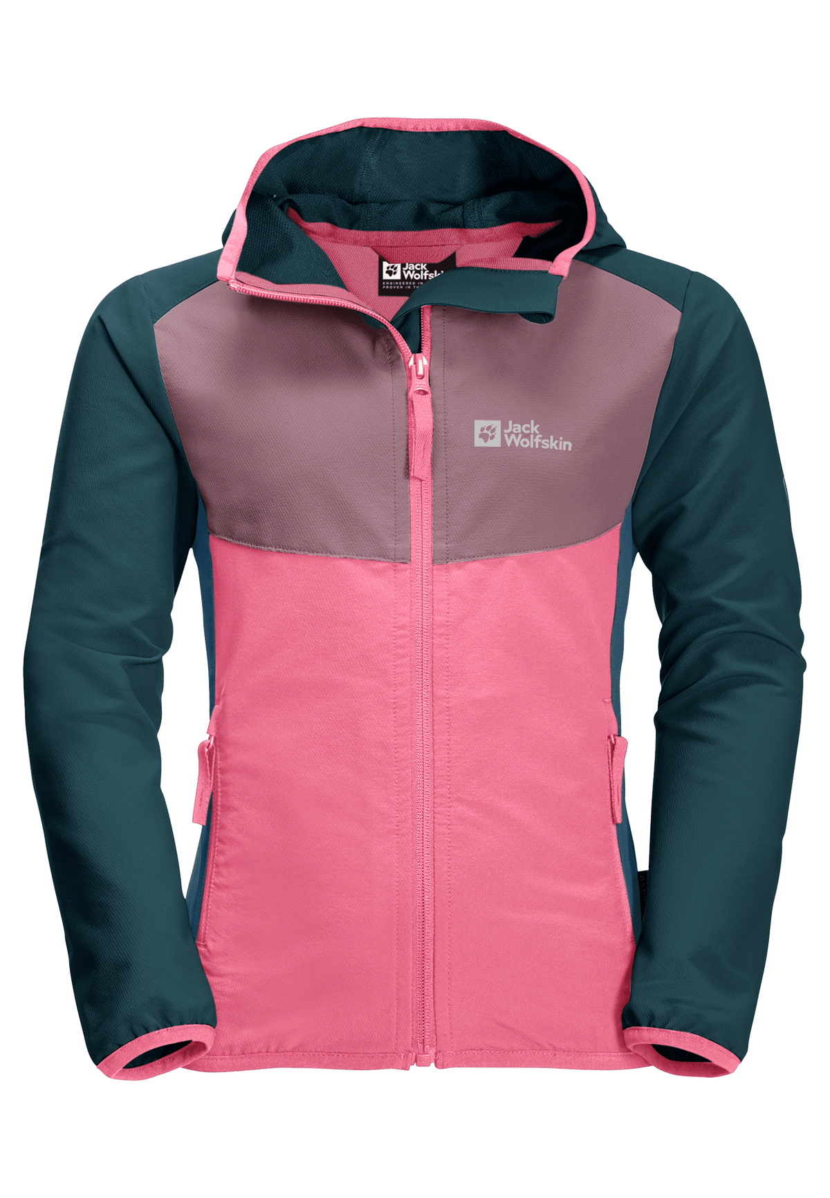 atoom winkel Verbieden Jack Wolfskin G's Turbulence Softshell Jacket - 100% gerecycled polyester -  Weekendbee - sustainable sportswear