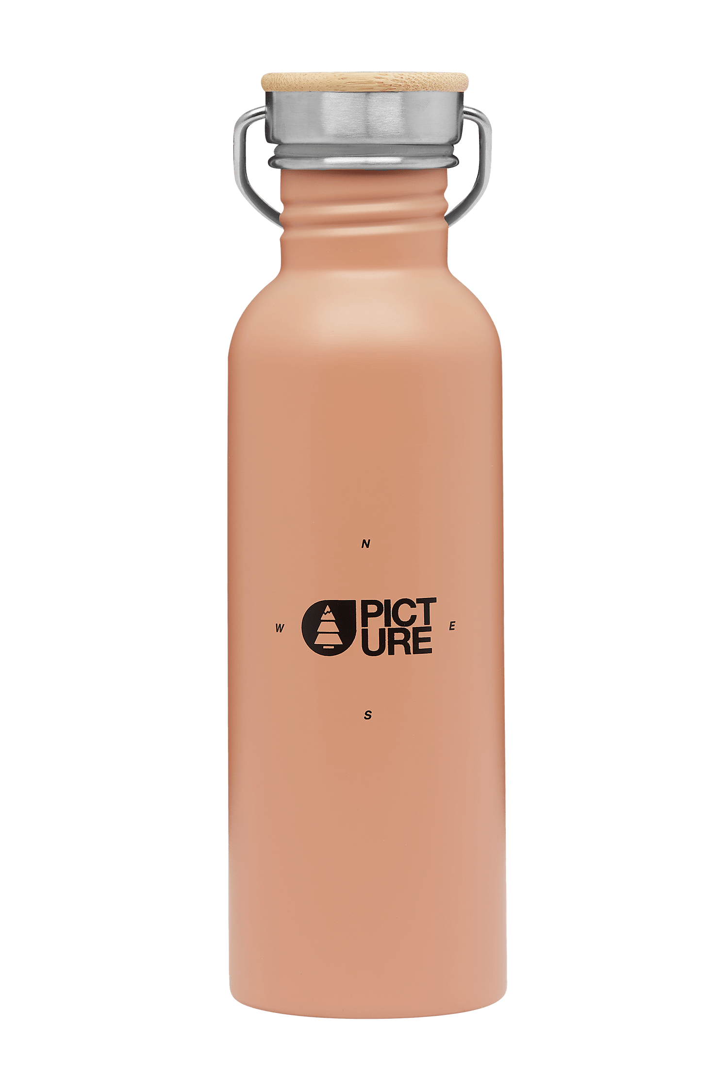 Picture Organic Hampton Bottle - BPA free Stainless Steel Peach Nougat Cutlery