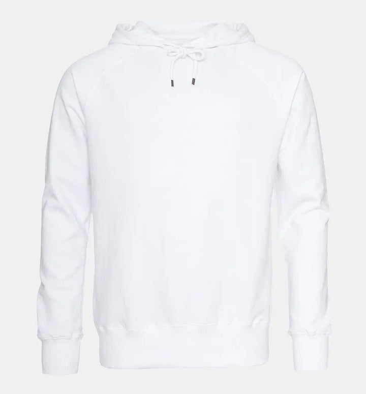 Pure Waste Hoodie Raglan - Unisex - Recycled Cotton & Recycled Polyester White Shirt