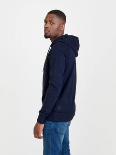 Pure Waste Hoodie Raglan - Unisex - Recycled Cotton & Recycled Polyester Solid Navy Shirt