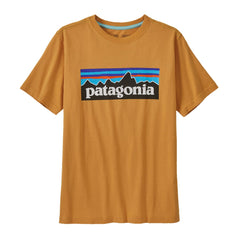 Patagonia Kids P-6 Logo T-Shirt - Regenerative Organic Certified Cotton Dried Mango Shirt