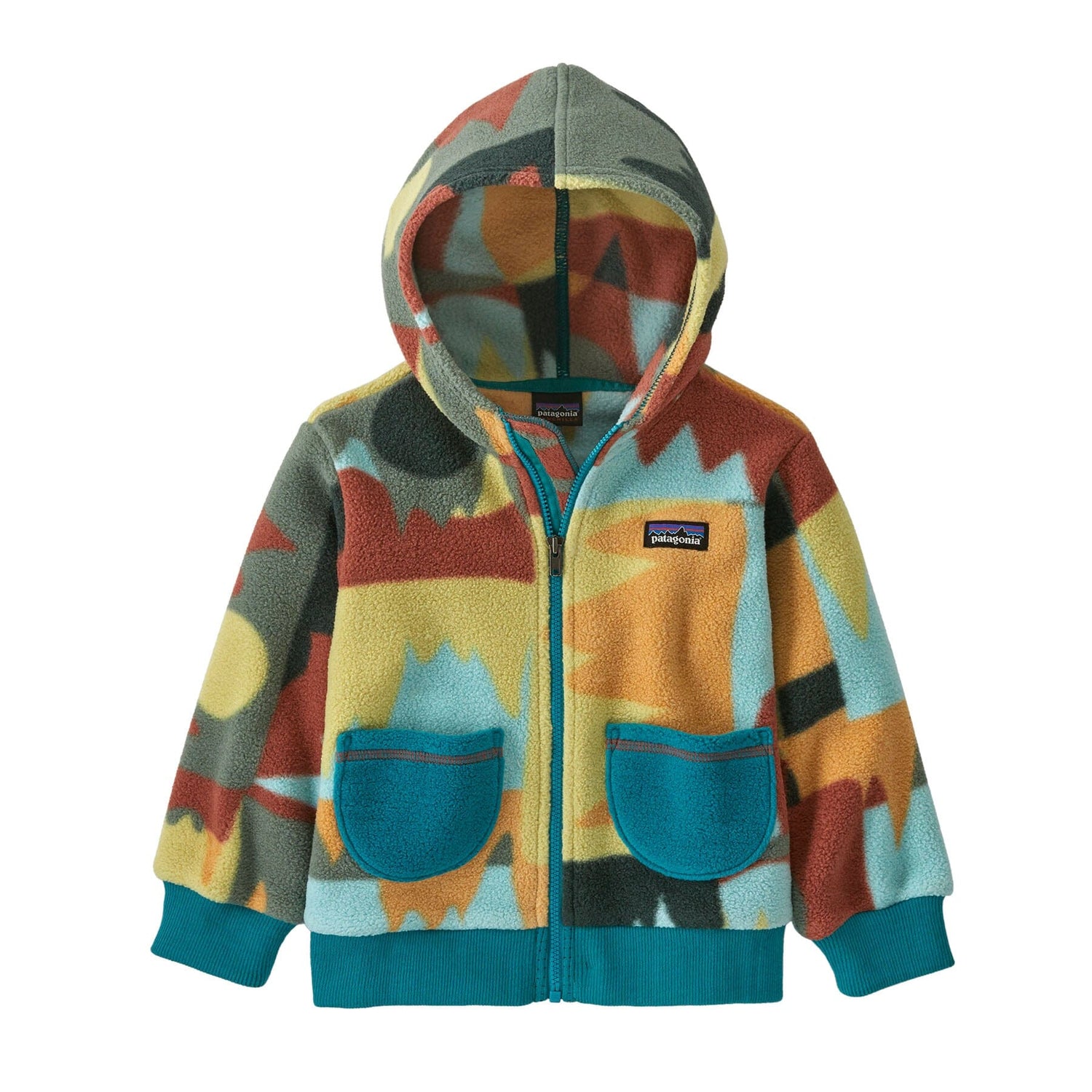 Patagonia Kids Synchilla Fleece Cardigan - Recycled Polyester Fronterita: Skiff Blue Jacket
