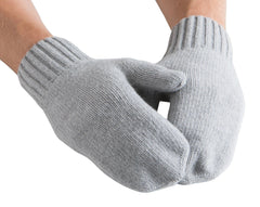 North Outdoor Kivi Mittens - 100% Merino Wool - Made in Finland Light Grey Gloves