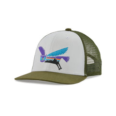 Patagonia Kids Trucker Hat - Organic Cotton & Recycled PET High Hopes Geo: Salamander Green Headwear