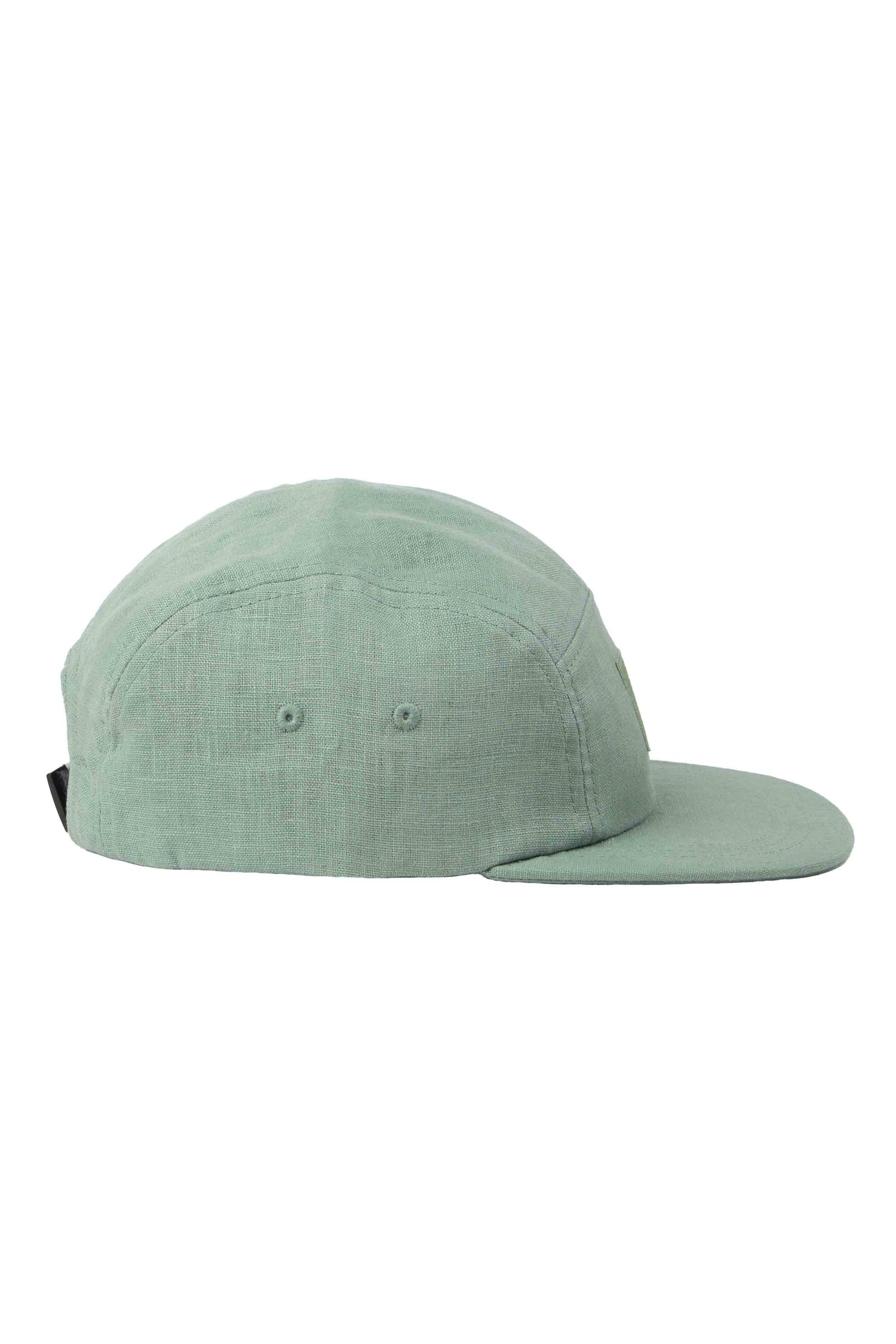 VAI-KØ Kultakero 5-Panel Cap - 100% Linen Iceberg Green Headwear