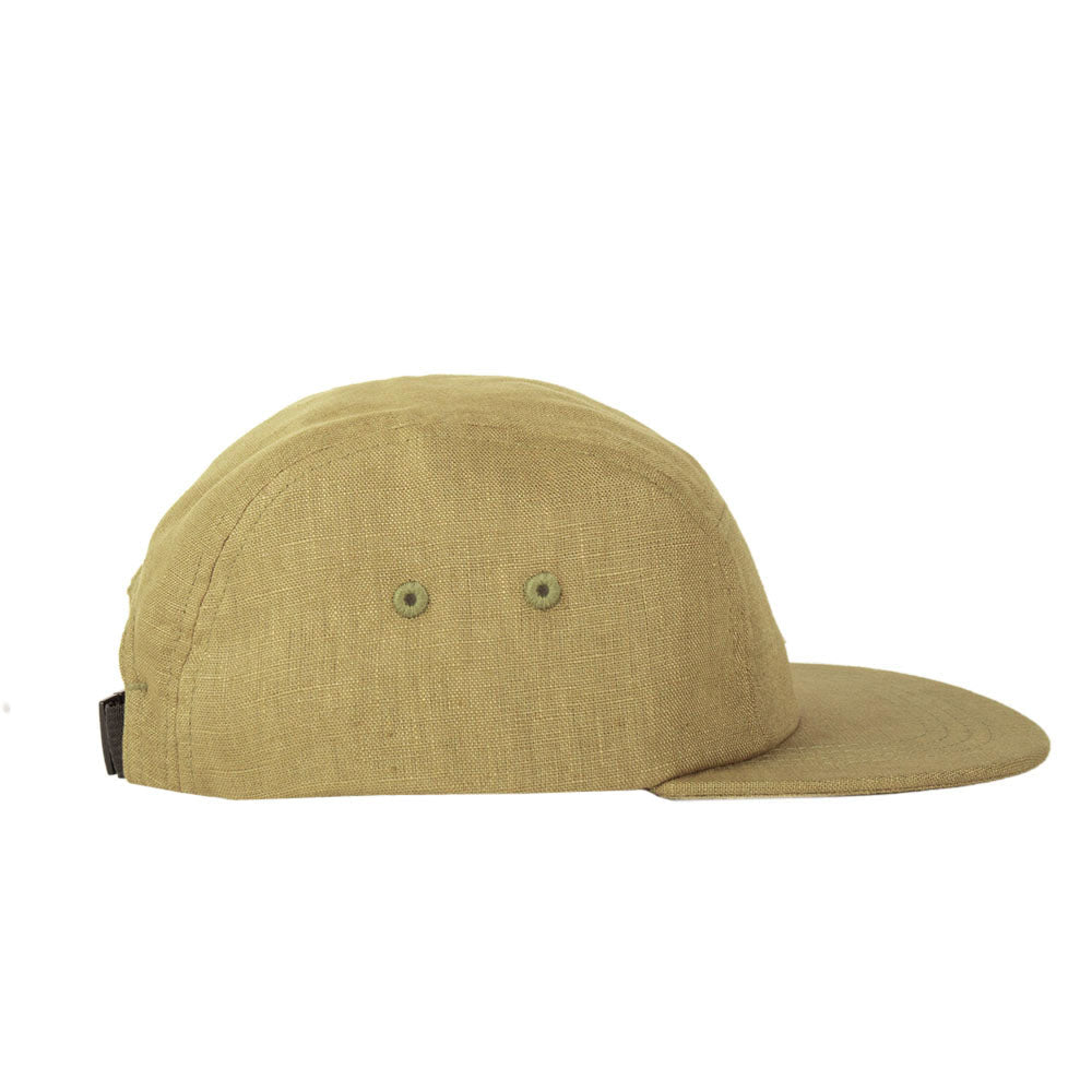 VAI-KØ Kultakero 5-Panel Cap - 100% Linen Bruce Sprout Headwear