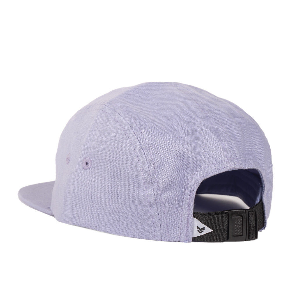 VAI-KØ Kultakero 5-Panel Cap - 100% Linen Lavender Headwear