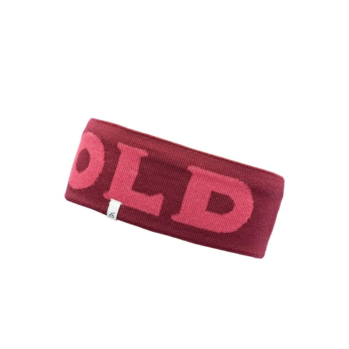 Logo Headband - 100% Merinowool Headwear Devold Beetroot
