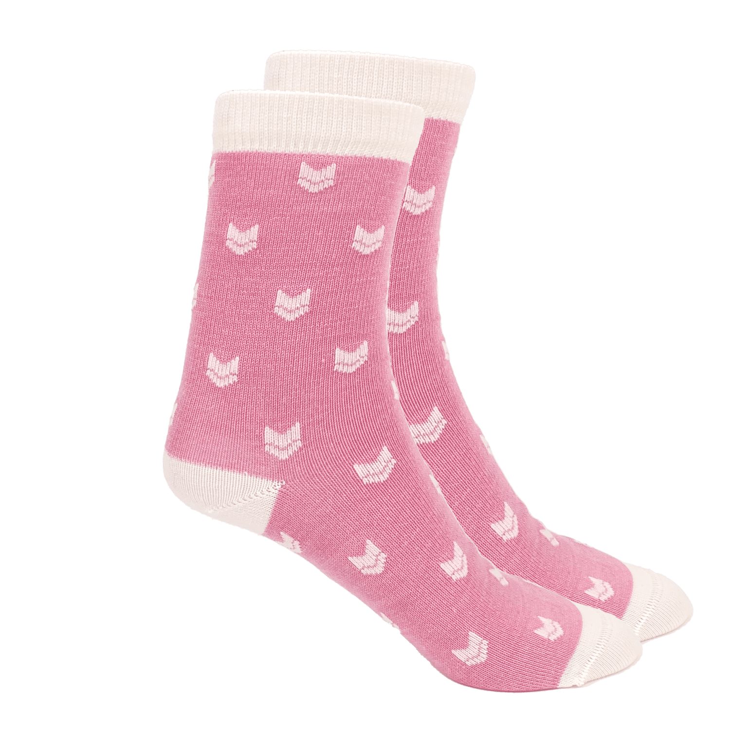 VAI-KØ Logo Socks - Merino Wool Hazy Pink Socks