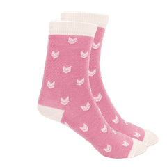 VAI-KØ Logo Socks - Merino Wool Hazy Pink Socks