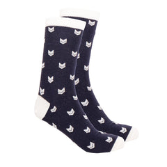 VAI-KØ Logo Socks - Merino Wool Navy Socks