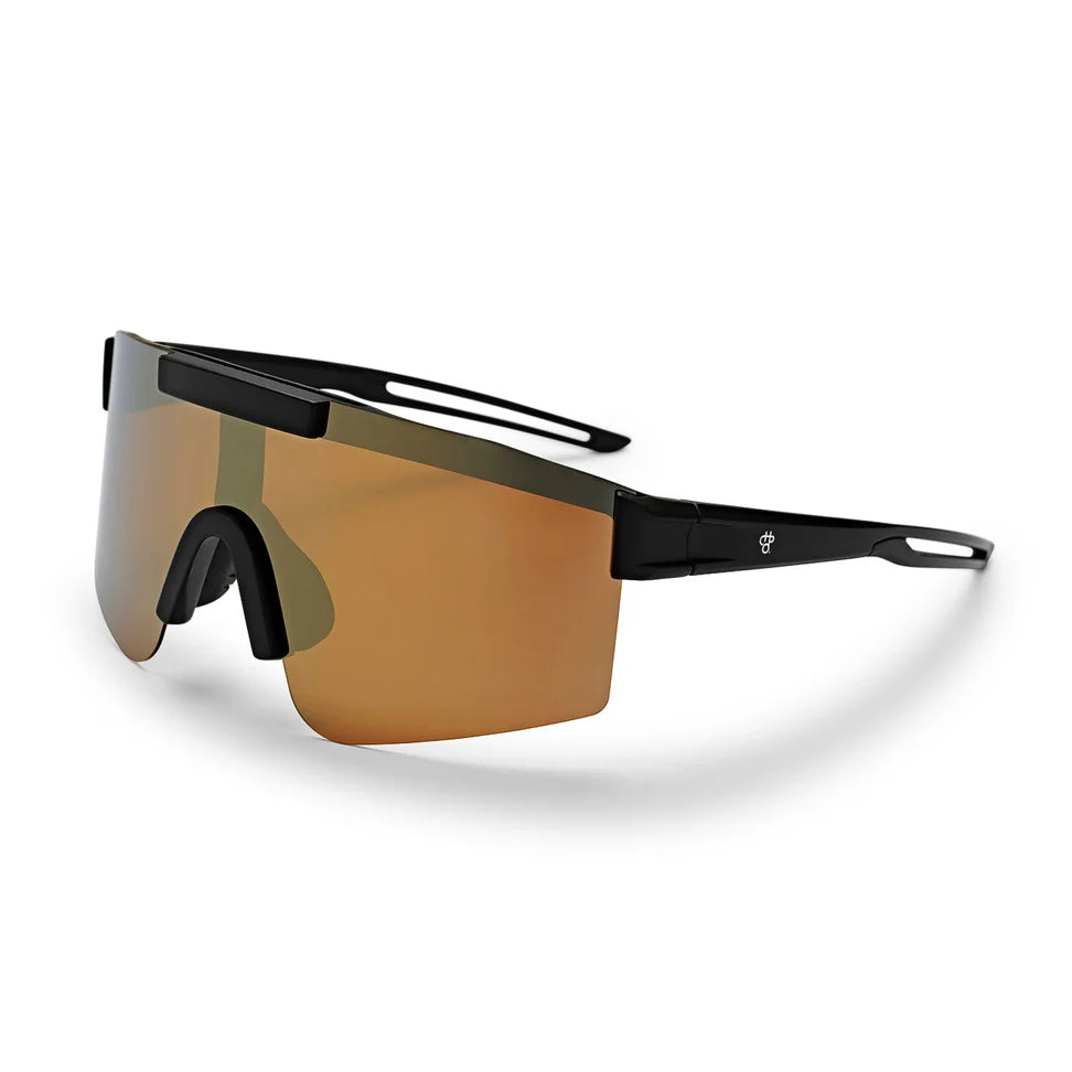 CHPO Luca Sunglasses - Recycled polyester Black / Brown Sunglasses