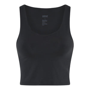 Girlfriend Collective LUXE Scoop Tank Top - Recycled PET Black XXL