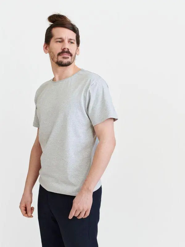 Unisex Crewneck T-Shirt - Recycled Cotton & Recycled Polyester Shirt Pure Waste Grey Melange XS