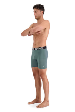 Mons Royale Men's Hold 'em Boxer - Merino wool Burnt Sage Underwear