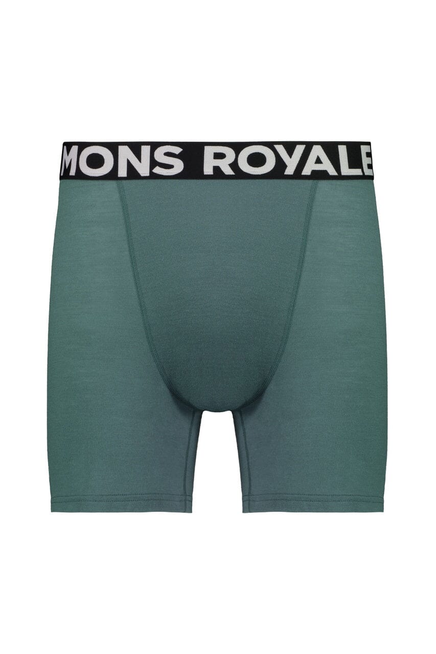 Mons Royale Men's Hold 'em Boxer - Merino wool Burnt Sage Underwear