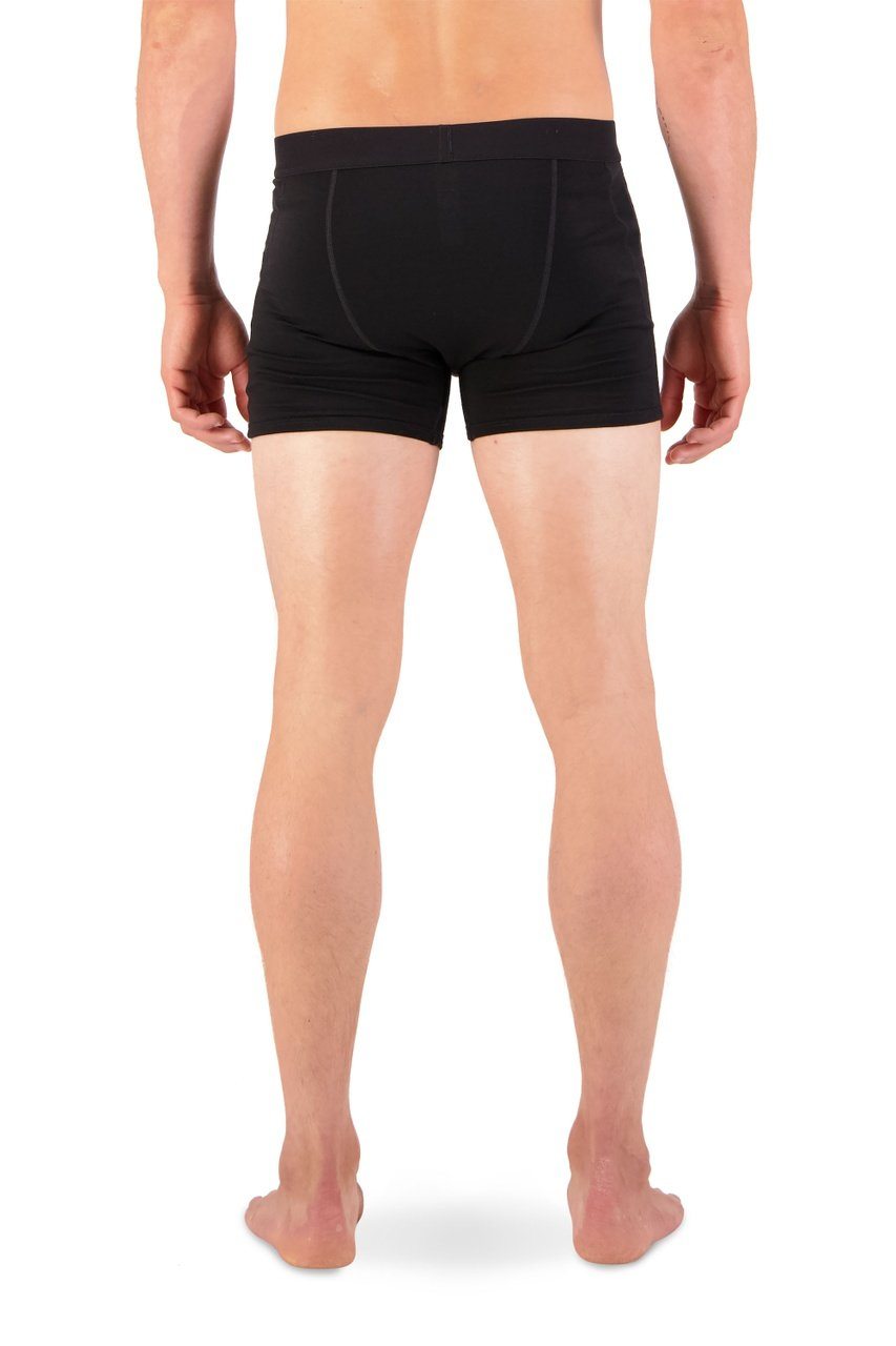 Mons Royale Men's Hold 'em Shorty Boxer - Merino wool Black Underwear