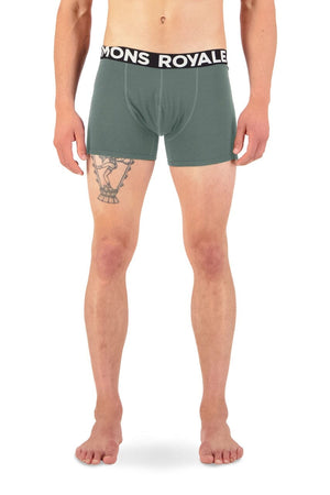 Mons Royale Men's Hold 'em Shorty Boxer - Merino wool Burnt Sage