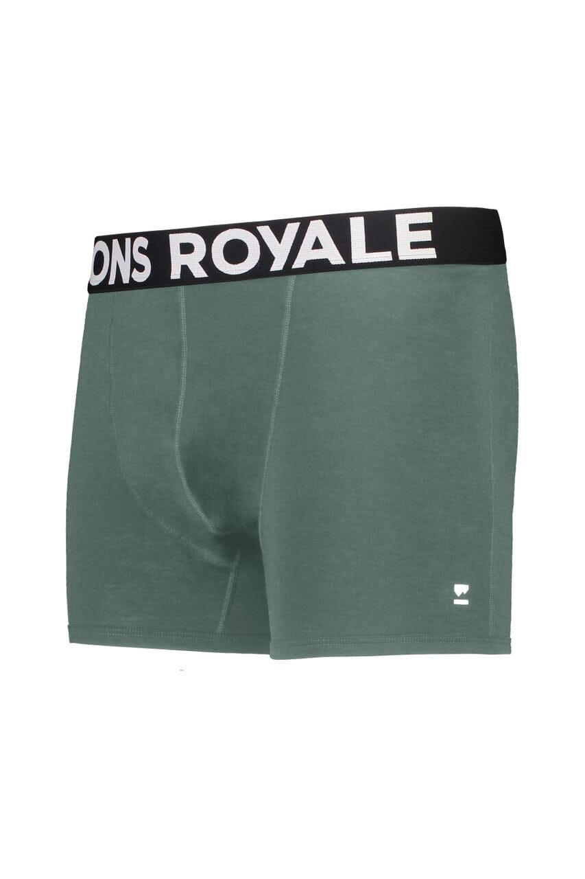 Mons Royale Men's Hold 'em Shorty Boxer - Merino wool Burnt Sage Underwear