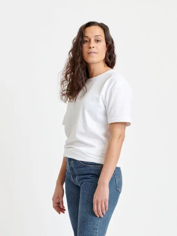 Unisex Crewneck T-Shirt - Recycled Cotton & Recycled Polyester Shirt Pure Waste White XS