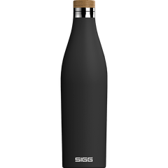 SIGG Meridian Water Bottle - Stainless Steel Black 0.7L Cutlery