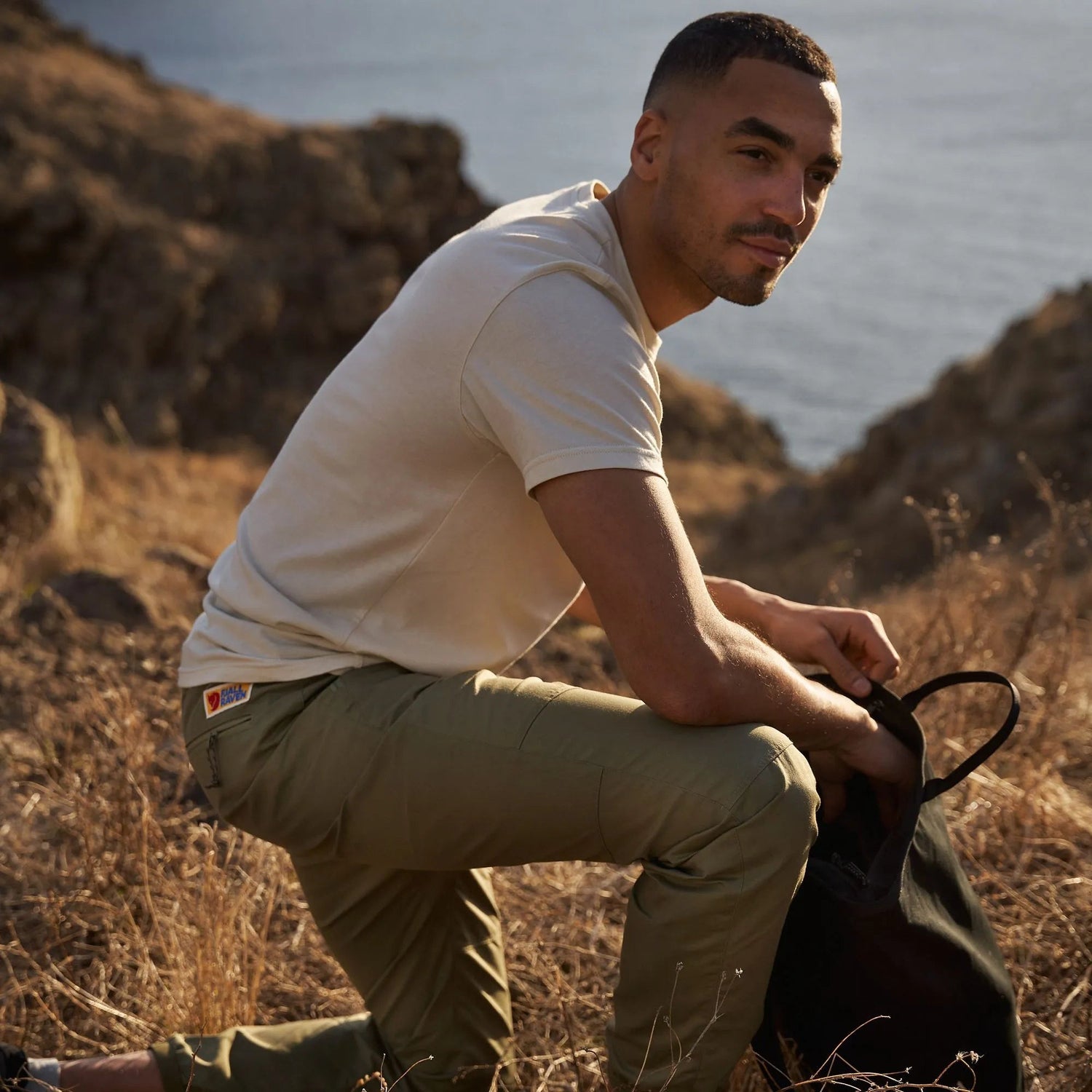 Fjällräven M's 1960 Logo T-shirt - Organic cotton & Recycled polyester Chalk White Shirt