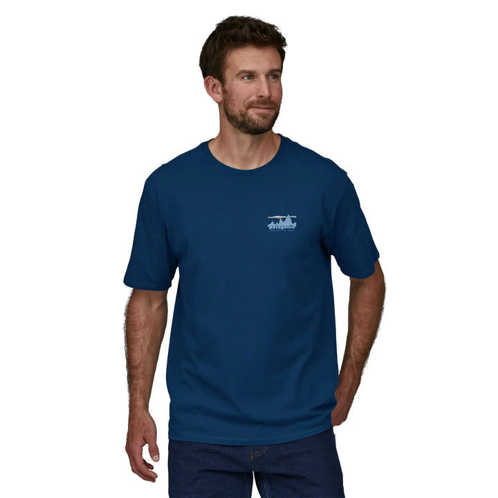M's '73 Skyline Organic T-Shirt - 100% Organic Cotton Shirt Patagonia Lagom Blue S
