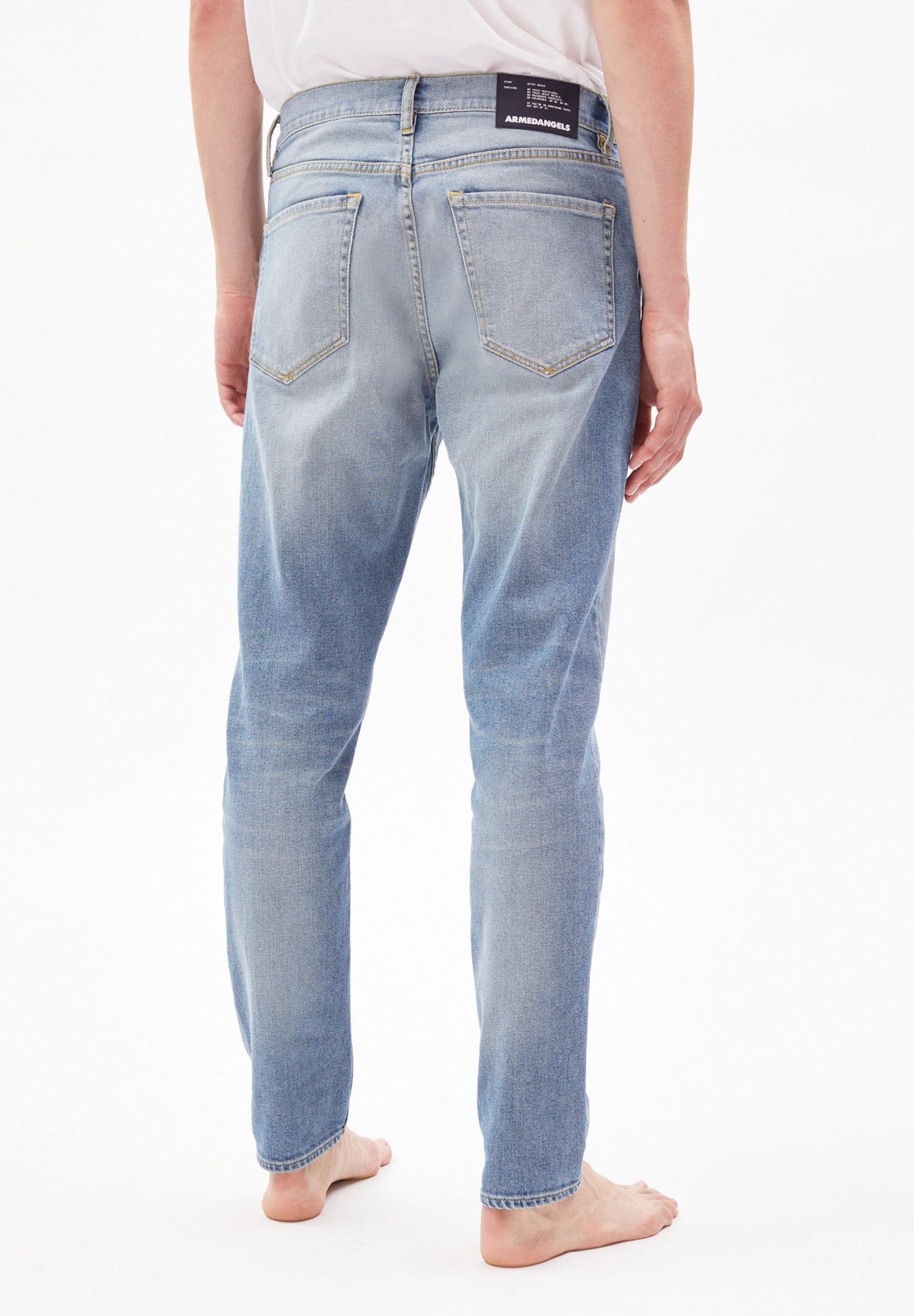 Armedangels M's Aarjo Tarpa Jeans - Tapered Fit Denim - Organic cotton Smoke Blue 32 Pants