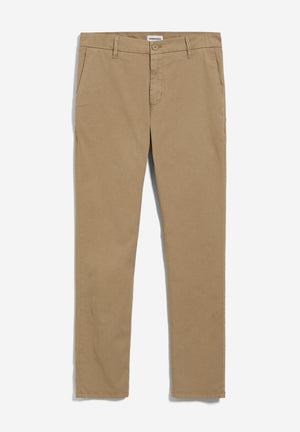 Armedangels M's Aato Chino pants - Slim Fit - Organic Cotton mix Light Sand Beige 32