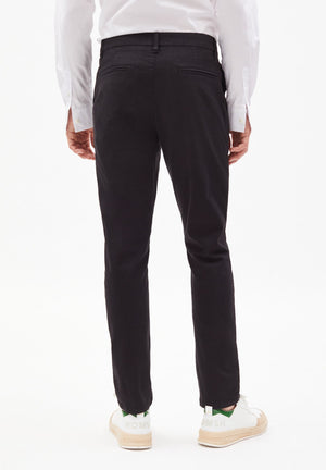 Armedangels M's Aato Chino pants - Slim Fit - Organic Cotton mix Black 32