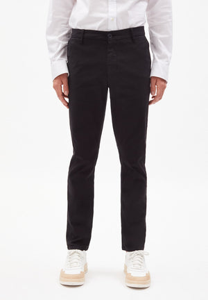 Armedangels M's Aato Chino pants - Slim Fit - Organic Cotton mix Black 32