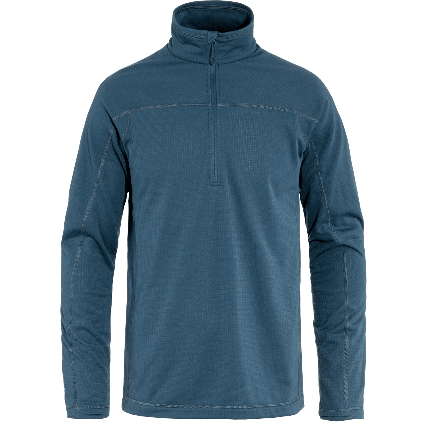 Fjällräven M's Abisko Lite Fleece Half Zip - 100% Recycled polyester Indigo Blue Shirt